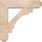 Ekena Millwork Merced Craftsman Smooth Bracket w/ Offset Brace, Douglas Fir, 7 1/2"W x 30"D x 30"H BKT0806X30X30MRC04SDF - alternate 4